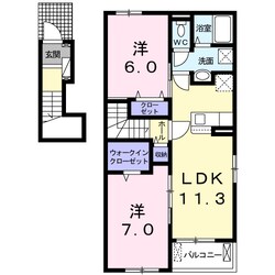 フィルドゥWAKITAの物件間取画像